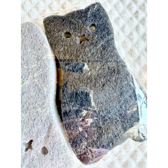 New Cat Shaped Kitchen Dish Bathroom Scrubber Cleaning Sponges Set of 4 - Picture 5 of 9